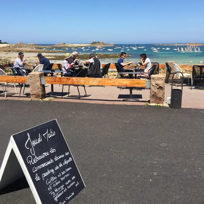 Terrasse mer
